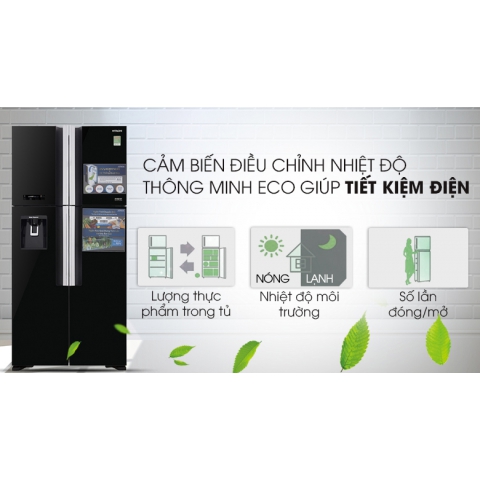 Tủ lạnh Hitachi Inverter 540 lít R-FW690PGV7 GBK